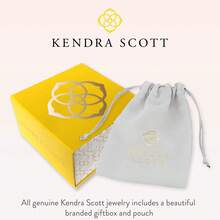 Kendra Scott Collar con colgante de letras A-Z para mujer, joyería de moda, latón chapado en oro de 14 quilates - Letra A - Ver 4