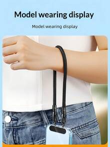 Adjustable Wrist Phone Lanyard, 360° Anti-Tangle Universal Phone Lanyard, 2026 New Model With Fixed Fabric Clip Anti-Loss Anti-Drop Self-Locking Rope, Suitable For Outdoor Hiking, Travel, Sports Phone Accessories, Smartphone Accessories - Multi-color - Double Earring Wristband - View 8