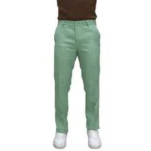 Men's Slim Fit Melange Tailored Trousers - 薄荷綠 - 查看 2