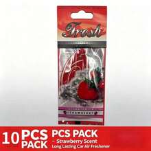 Car Air Freshener Natural Scented Tea Paper Auto Hanging Vanilla Perfume Fragrance Leaf Shape Car Accessories Interior - Gresh - View 19