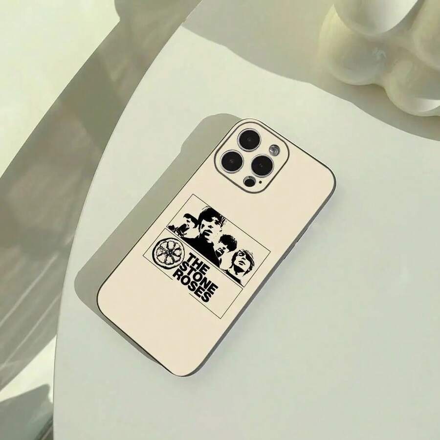 The Stone Roses Band 17/16/15/14/13/12/11 Pro Max/XS Case, Soft Protective Case, Black, Full Coverage And Anti-Drop, Suitable For Apple 16Plus/15Plus/14Plus. - z8 - 查看 1
