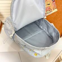 Japanese Style High-Value Solid Color Backpack For Middle And High School Students, Travel And Casual Lightweight Bag - Blue - View 5