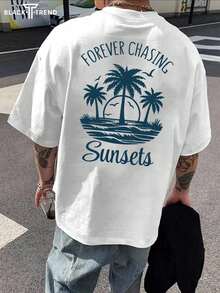 New Casual Men's Short Sleeve-Shirt With Custom Holiday Pattern Print, Hot Item - 白色 - 查看 1