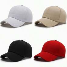 Gorra de béisbol de algodón, gorra de papá de corona baja unisex, gorra de béisbol de unicolor ajustable, adecuada para correr, salidas de primavera, senderismo y uso diario - gorra de béisbol - Ver 3
