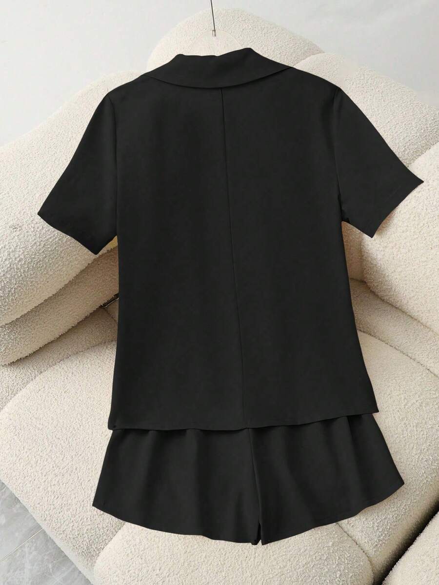 Women Two-Piece Outfits - Black - View 1