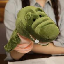 Plush Hand Puppet For Children, Cartoon Character, Interactive Toy For Parents And Children, Small Gift For Family Parties. - Rhino - View 11