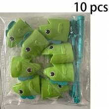 1套10件裝釣魚趣味桌面遊戲，創意挑戰遊戲，根據運氣捕捉大魚和小魚，2人遊戲、4人遊戲，適合假期、派對競賽釣魚桌面遊戲，伸縮魚、長短魚，禮物 - 彩色 - 查看 8