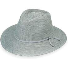 Wallaroo Hat Company Victoria Fedora para Mujer, protección UV UPF 50+, Borde Ancho, tamaño Mediano, Plegable y Ajustable - Gamuza - Ver 16