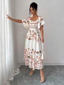 Women Midi Dresses - Multicolor - View 4