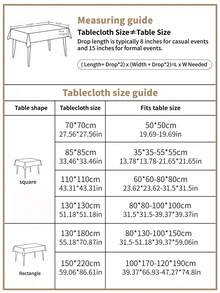 1pc Lace Embroidered Tablecloth, Scalloped Edge Decor, Polyester Fabric, Embroidered Floral Pattern Tablecloth, Rectangular Square Tablecloth, Suitable For Dining Room Living Room Tabletop Decoration - White - View 4