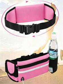 1 pièce Sac de course léger, sac de taille fin et imperméable, ceinture de taille réglable unisexe, avec porte-bouteille d'eau, convient pour la course en plein air, le cyclisme, la randonnée, le trekking et les voyages, s'adapte à tous les smartphones - Multicolore - Voir 17