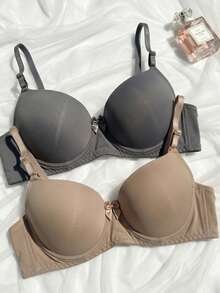 Kit 3 Sutian Bojo Básico Alças Reforçado com Regulagem Confortável Clássico Dia a Dia Soutien Sensual Sutiãs Femininos Moda Intima Lingerie - Multicolorido - Visão 9