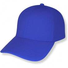 Genérico 50 Gorras Económicas de Acrilico, Lisa, Cachucha Unisex, Ajustable, Ideal para Bordar y Campañas Publicitarias.Seis Paneles - Azul marino - Ver 19