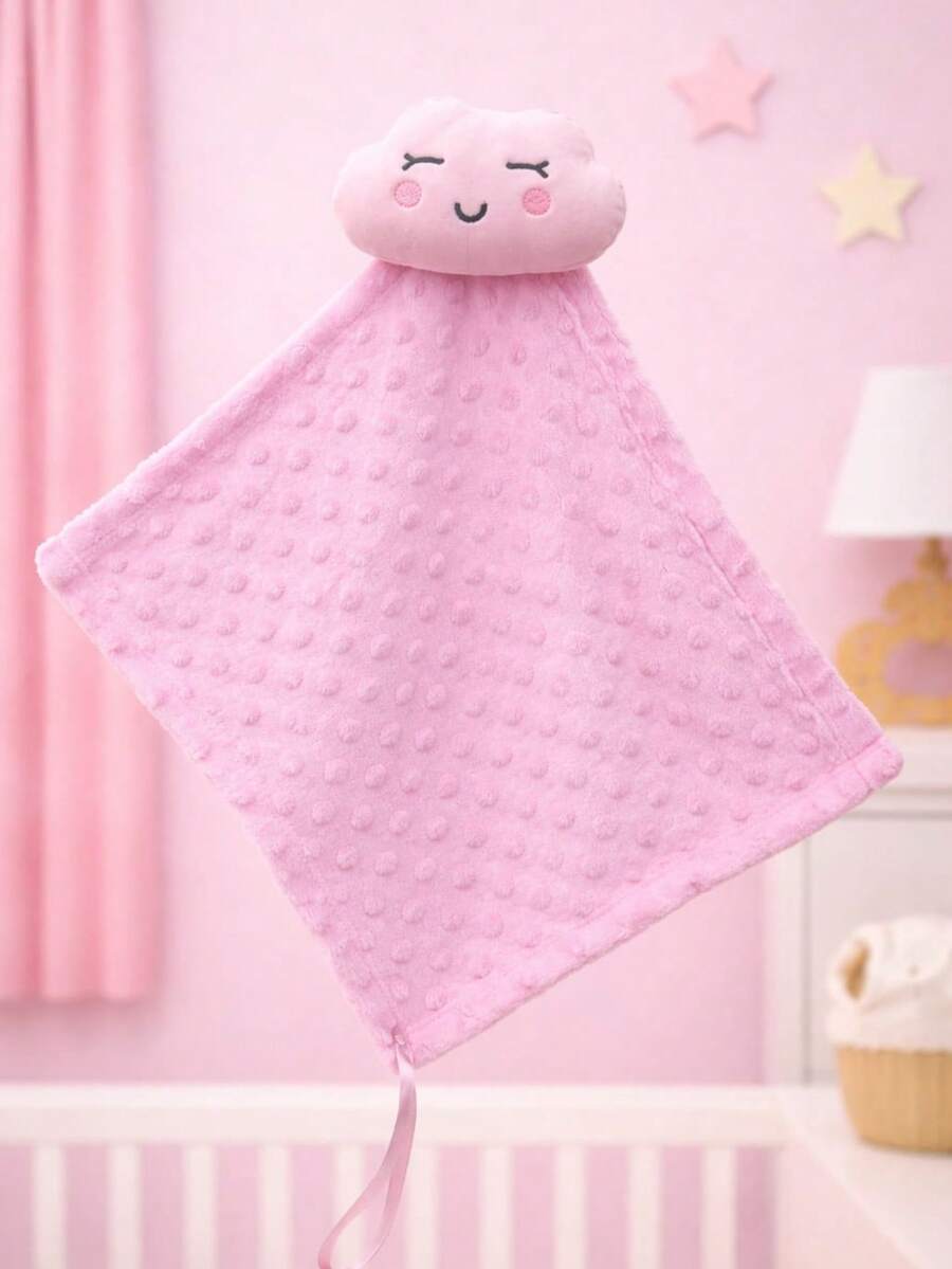Baby Blanket With Plush Animals For Children And Babies, For Sleeping Or Going For Walks. - 粉紅色的雲朵 - 查看 1
