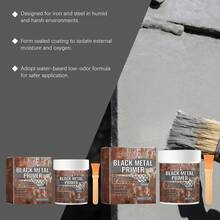 100g Grey Metal Anti-Rust Primer With Brush, Corrosion-Resistant Weather-Resistant Metal Protective Coating, DIY Metal Fence, Car Parts And Iron Tools Refurbishment Paint - Gray Metallic Primer - View 12