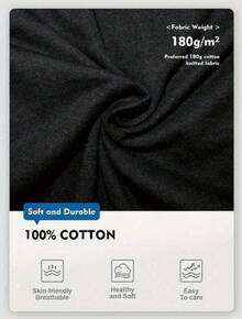 Playera Hombre Estética Plateada con Estampado, Ajuste Suelto Estándar, Algodón Suave para Verano - Negro - Ver 5