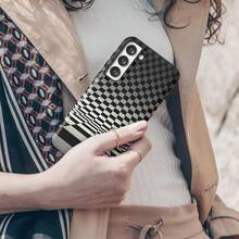 Funda para teléfono compatible con MagSafe con diseño de tablero de ajedrez: Diseño ultra delgado para iPhone, HONOR, , OPPO - Multicolor - Ver 4