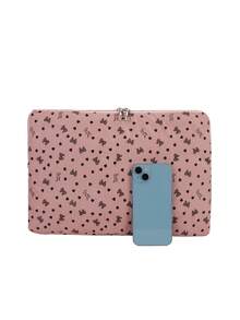 Funda de portátil de lujo minimalista de unicolor, bolsa de almacenamiento para portátil y tableta de varios tamaños, bolsa para ordenador - Rosa - Ver 2