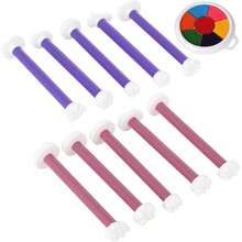 Silicone Flower Dotting Tools, 20 Shapes 20 Pcs Dotting Pens, Mandala Embossing Tools Rock Painting, Art With Color Ink Pad, Dual-Tip Art Kit - D - View 6