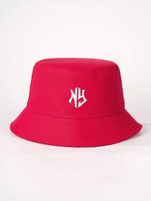 1 pieza Sombrero de cubo bordado NY unisex, protección solar, transpirable, nuevo estilo versátil, adecuado para ocio al aire libre y protección solar - Multicolor - Ver 15