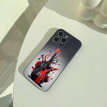 Funda para teléfono con diseño de guitarra eléctrica, adecuada para iPhone 17 16 15 14 13 12 11 Pro Max, funda suave negra, ligera y práctica. - sandía1 - Ver 9