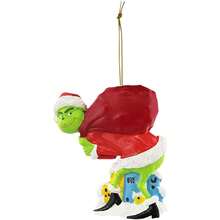 The Grinch 9 قطع زينة شجرة عيد الميلاد على شكل وحش بشعر أخضر، سحر حقيبة الظهر، كريستال ديكور المنزل، زينة ديكورية للعطلات (تصميم عشوائي) - متعدد الألوان - مشاهدة 4