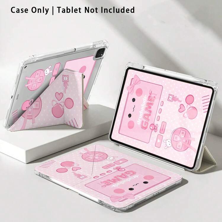 Casing Pelindung Tablet dengan Efek Lukisan Motif Pita dan Kelinci Putih, Kompatibel dengan Honor 8/9/10/X8/X8A/X9/X8Pro/X9Pro, MatePad SE 11 Inch/MatePad 11 Inch/11.5 Inch, MatePad Pro, Apple Generasi ke-10/11 2025 (A16), Galaxy Tab A7/A9 dan Model Populer Lainnya - Gaya 5 - View 8