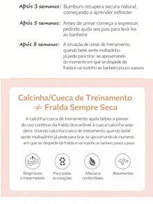 Cueca e Calcinha de Treinamento para Crianças Desfraudar Roupa Íntima Absorvente de 6 Camadas - Multicolorido - Visão 3
