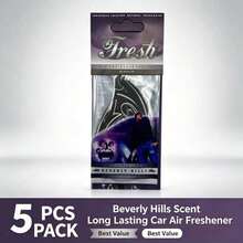 Car Air Freshener Natural Scented Tea Paper Auto Hanging Vanilla Perfume Fragrance Leaf Shape Car Accessories Interior - Gresh - View 10