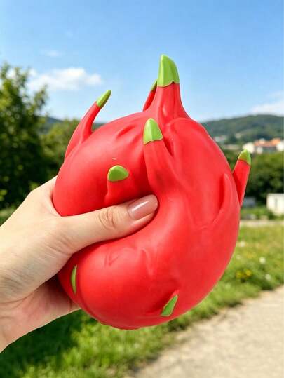 1pc Cute Minimalist Soft Stress Relief Toy, Realistic Dragon Fruit Tofu Shape, Random Color, Soft Elastic Material For Squeezing And Gripping To Relieve Stress And Anxiety, Suitable For Office Daily Relaxation, Party Interactive Games, Desktop Decor, Portable Pocket Stress Relief Item, Ideal Gift For New Year, Valentine's Day, Mother's Day, Father's Day, Graduation Season