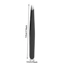 2pcs Tweezers, Black Flat Head + Green Flat Head, Suitable For Beard/Mustache/Blemishes, Unisex, Non-Slip Handle, No Power Required, Suitable For Beauty Salon And Home Styling - A - View 8