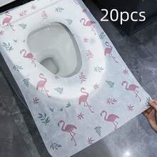 20/10/1pc Disposable Toilet Seat Covers, Travel Essential, Large Waterproof Toilet Pads, Suitable For Home, Travel, Public Restrooms, Full Coverage Toilet, Mother's Day Gift - Multicolor - View 9