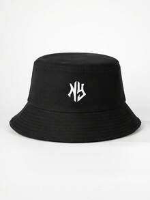 1 pieza Sombrero de cubo bordado NY unisex, protección solar, transpirable, nuevo estilo versátil, adecuado para ocio al aire libre y protección solar - Multicolor - Ver 12