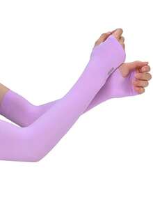 5 Pairs Men's Summer Sun Protection Arm Sleeves, Ultra-Thin Breathable Cool Comfortable, Suitable For Outdoor Sports Cycling Running Travel - A - View 8