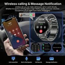 KENPANG 2026 New Men's Outdoor Sports Smart Watch, Built-In 1400mAh Battery, Red & White LED Flashlight, 24/7 Health Monitoring, 120+ Sports Modes, Wireless Call, Message Notifications, Weather, 1.7-Inch HD Screen, IPX8 Waterproof, Fitness Tracker For Men - View 8