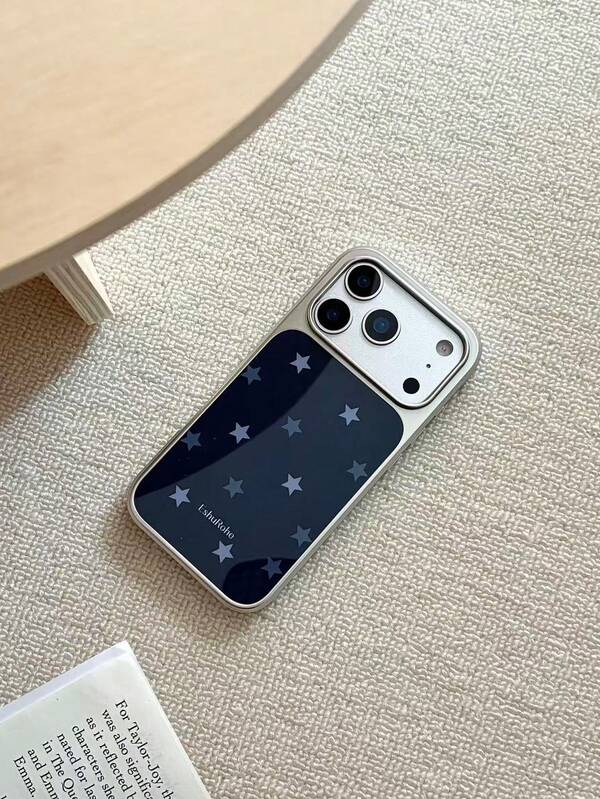 New French Blue Star EshuRohe Apple 17/16 Pro Max Phone Case 15 Niche Original Premium Feel 14 New 13 Silver Edge Anti-Drop Couple 17 Protective Cover