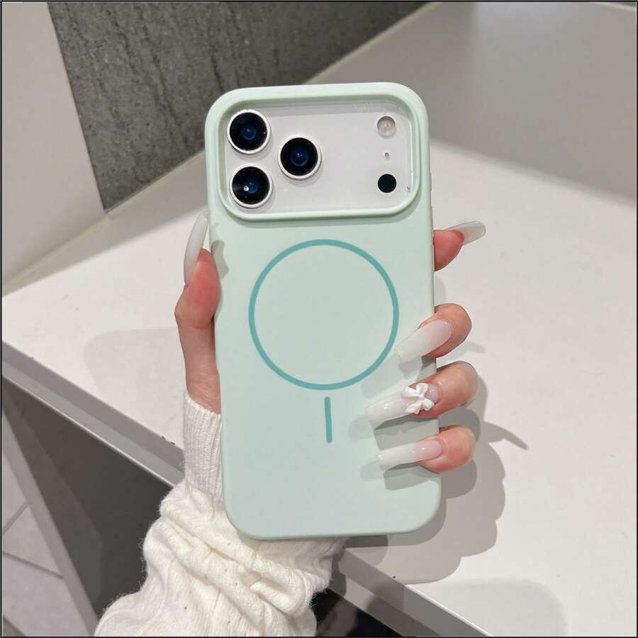 Phone Case - Zhaiyou Liquid Silicone Case With Button Protection For Apple 17, 16 Pro Max, Drop-Resistant, Camera Protection 15, Case 14 Pro, Latest Model 13, New Design, Full Protection 12, 11 - 圖片色1pcs - 查看 1