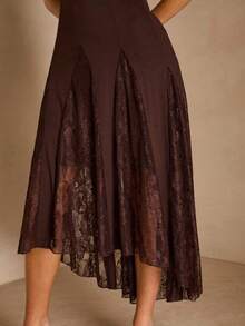 Women Midi Dresses - Whole Grain Coffee - View 5