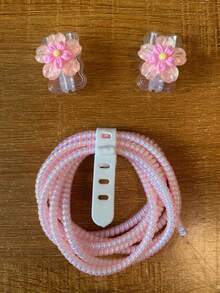 Type-C Phone Cable Protector, Anti-Breakage Charging Cable Protector, Device Cable Management, Charging Cable Protector, Cable Shielding Sleeve, Cable Anti-Breakage Device, Minimalist Protection Design, Durable Cable - Pink - View 6