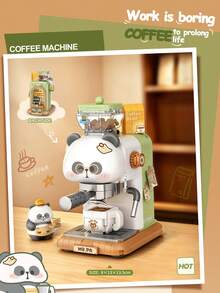 LOZ 680PCS Panda Camera Building Blocks Set, Panda Coffee Machine Building Blocks Model, Assembled Building Blocks, Living Room Decor, Holiday Gift, Collectible Souvenir - Multicolor - View 4