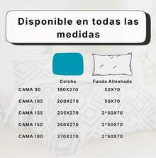 Quilted Bedspread + 2 Pillowcases, Printed For Spring, Summer, Autumn And Winter. 100% Microfiber, 150 X 150 Cm. - Design-3 - View 5