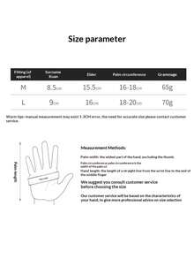 1 Pair Unisex Half Finger Fitness Gloves, Breathable Anti-Slip Fitness Gloves With Wrist Support, Suitable For Weightlifting, Cycling, Workout, Training, Pull-Ups And Rowing - Multicolor - View 8