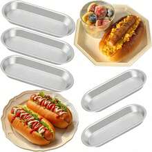 5/10pcs French Hot Dog Bread Mold - Open Long Tray, Hard Anodized Aluminum Durable, Non-Stick Easy Release, French Bread Mold, Perfect For Pita Bread, Ideal For Christmas, Eid, Ramadan, Halloween, Mother's Day And Daily Baking - Baking Tray - View 14