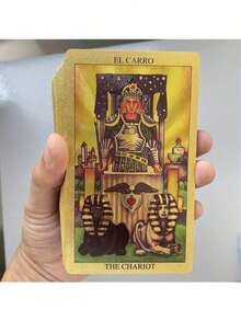 1pc Classic Tarot Cards For Beginners, Waterproof And Wrinkle-Resistant, Perfect For Beginners - Lightweight And Stylish Cards, Experience Authentic Tarot Divination Game - Multicolor - View 6