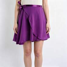 1pc Women's Ballet Practice Skirt, Flowing Chiffon Wrap Skirt, Dance Wear, Casual Outfit, Bohemian Vintage Style, Girls & Women's Ballet Wrap Skirt - Multicolor - View 3