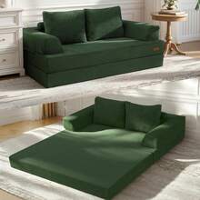 COMAX Sofá cama plegable futón - Verde - Ver 2