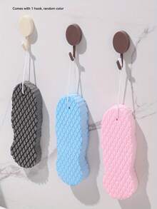 Exfoliating Body Scrub Set - Gentle Painless Bath Sponge And Towel, Professional Body Brush, Foaming Net And Bath Brush, Unisex Dead Skin Removal And Rough Skin Massager, Bathroom Tools And Bath Accessories, Christmas Gift - Multicolor - View 6