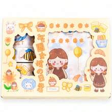 1pc Decorative Washi Tape Stickers - Yellow - View 1