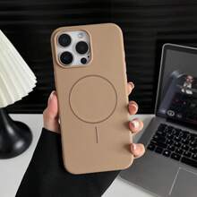 Phone Case: Thin Magnetic Ring Case For Wireless Charging With Matte Spray Coating, Full Coverage Drop Protection, Creative And Niche Design, Suitable For Apple  16/15/14/13/12/11 Plus/Pro/Max - 圖片色1pcs - 查看 11