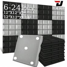 TOUO Acoustic Foam Panels 6-24 Pcs Mushroom 8 Color Sound Proof Foam Panles Studio Soundproofing Noise Cancelling Dance For Room - Mushroom - View 2